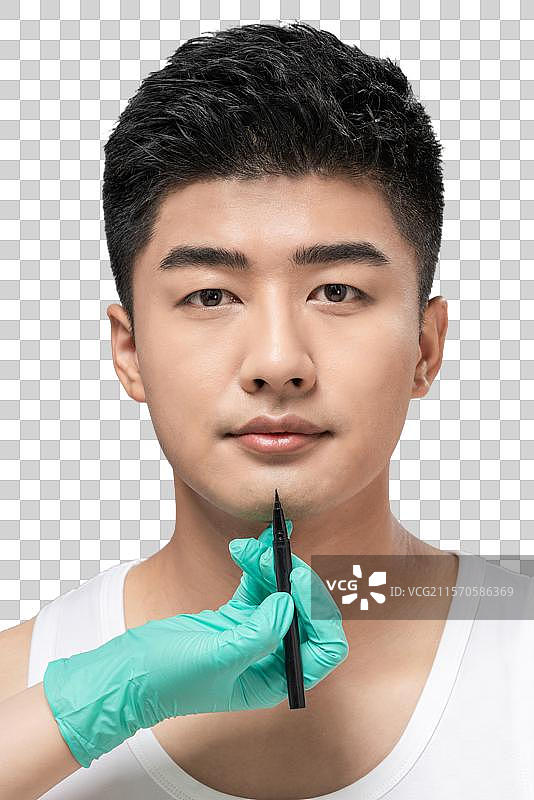 男士医美图片素材