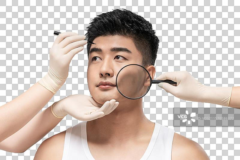 男士医美图片素材