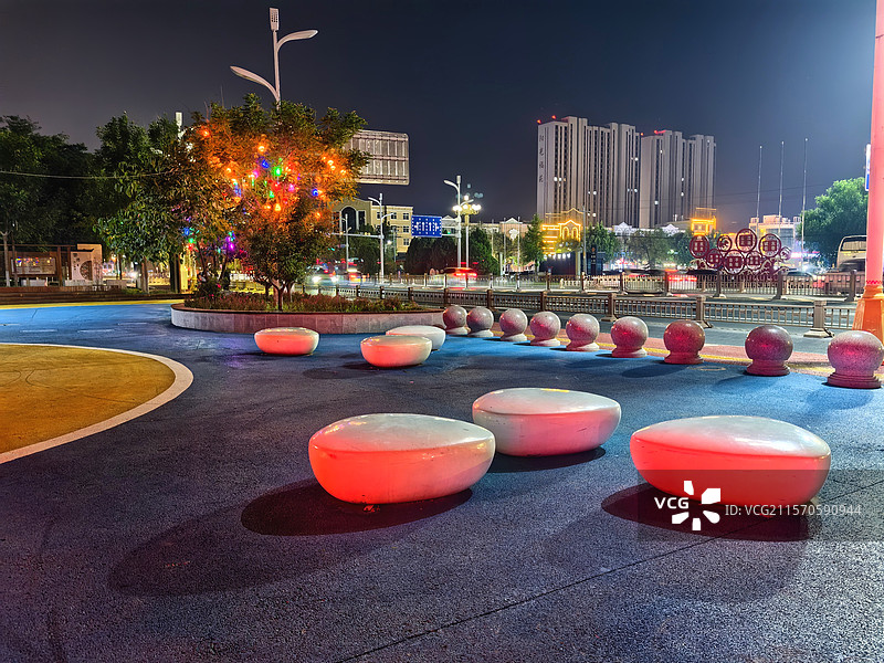 夜幕阑珊北雄安图片素材