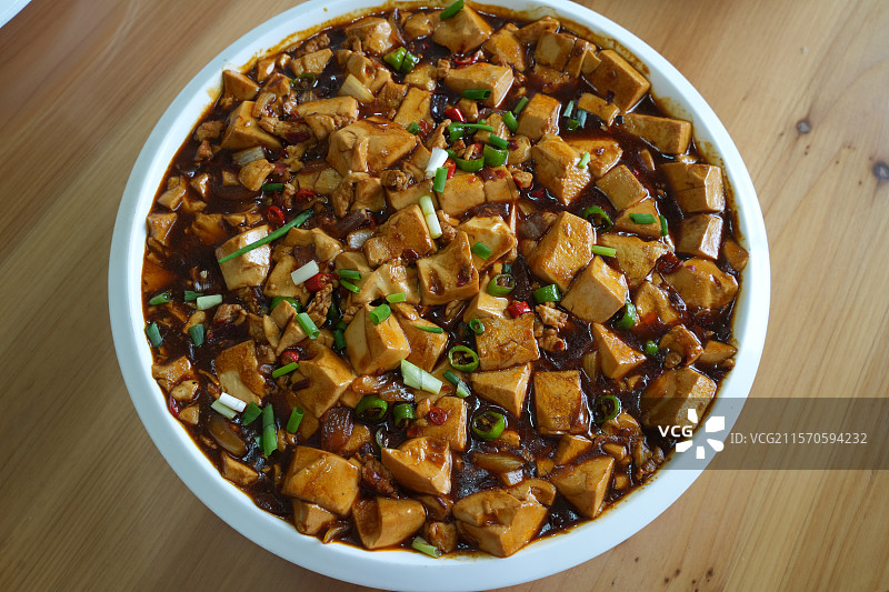 一盘麻婆豆腐图片素材