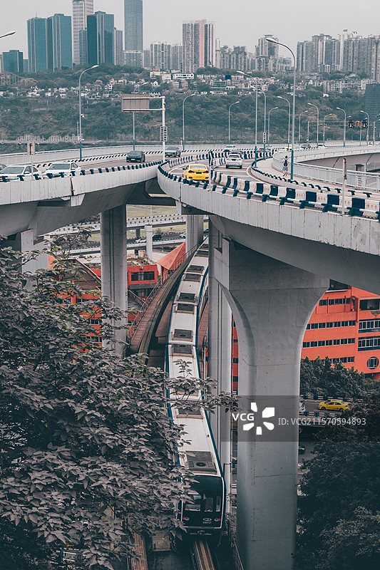 重庆菜园坝立交图片素材