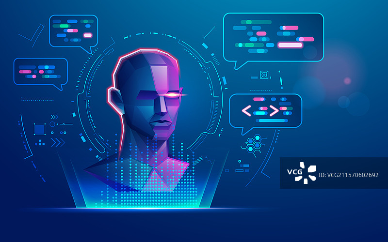 聊天机器人2图片素材