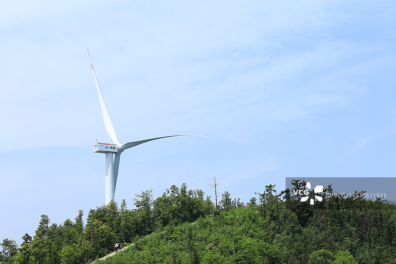 长沙神仙岭发电大风车图片素材