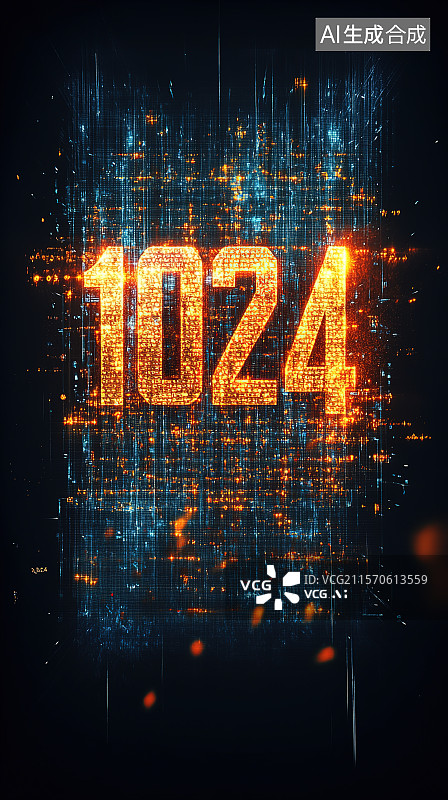 【AI数字艺术】1024程序员节海报图片素材