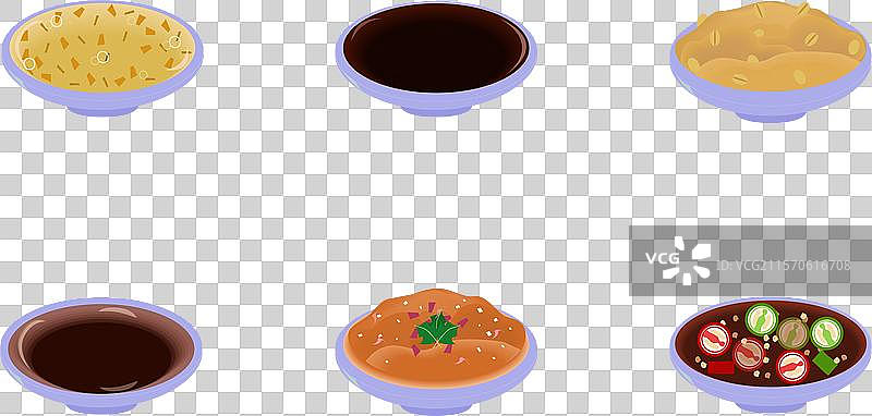 碗里的中国调味酱图片素材