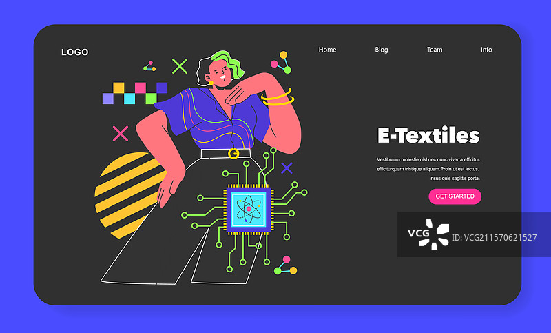 时尚科技平面设计图片素材