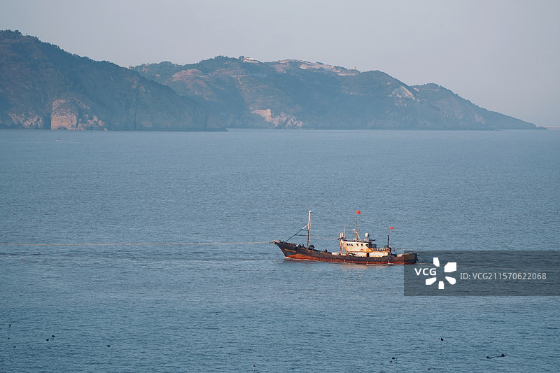 大海上的渔船图片素材
