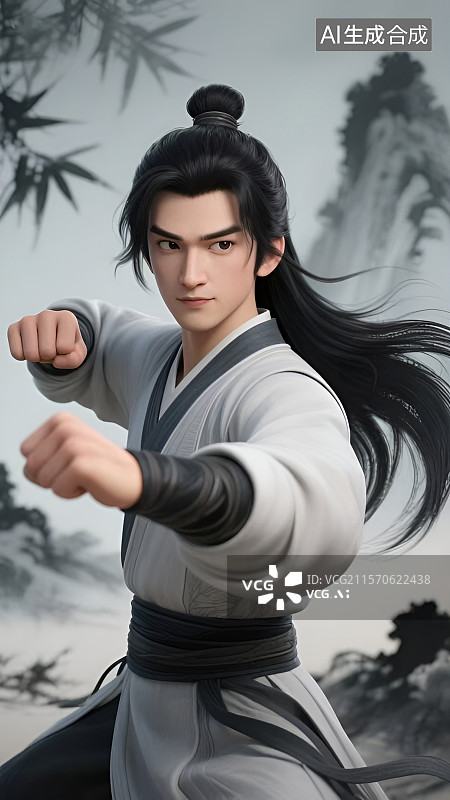 【AI数字艺术】国风武侠人物 金庸系列 郭靖 黄蓉 杨过 小龙女图片素材