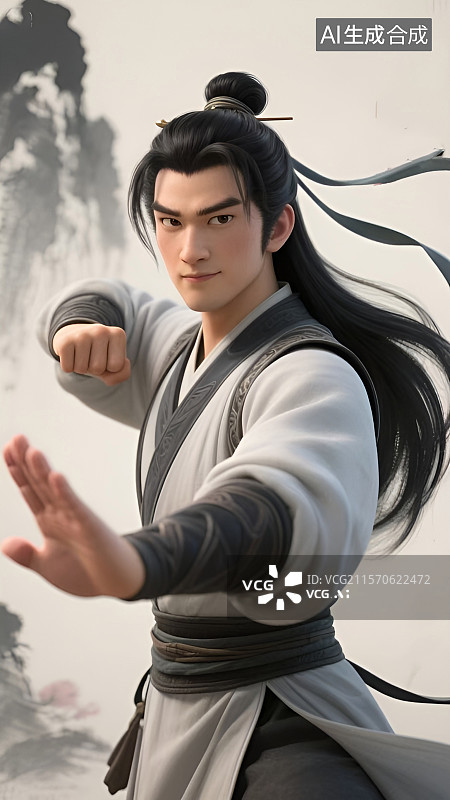 【AI数字艺术】国风武侠人物 金庸系列 郭靖 黄蓉 杨过 小龙女图片素材