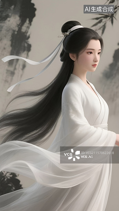 【AI数字艺术】国风武侠人物 金庸系列 郭靖 黄蓉 杨过 小龙女图片素材