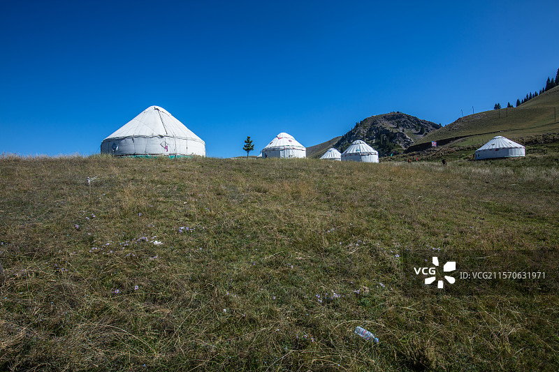 新疆果子沟风景图片素材