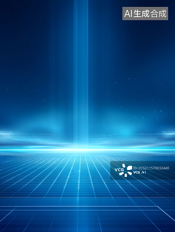 【AI数字艺术】未来科技光影世界图片素材