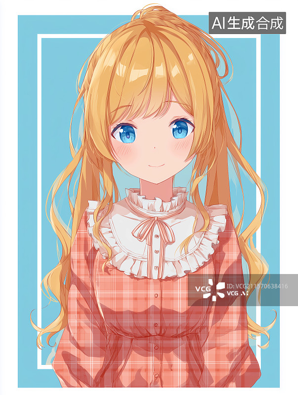 【AI数字艺术】卡通女孩插画图片素材