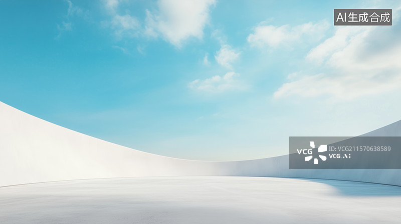 【AI数字艺术】道路和地平线图片素材