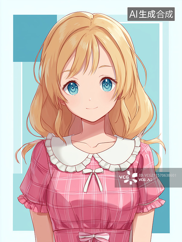 【AI数字艺术】卡通女孩插画图片素材