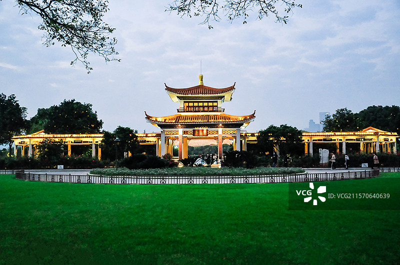 湖南长沙橘子洲头望江亭图片素材