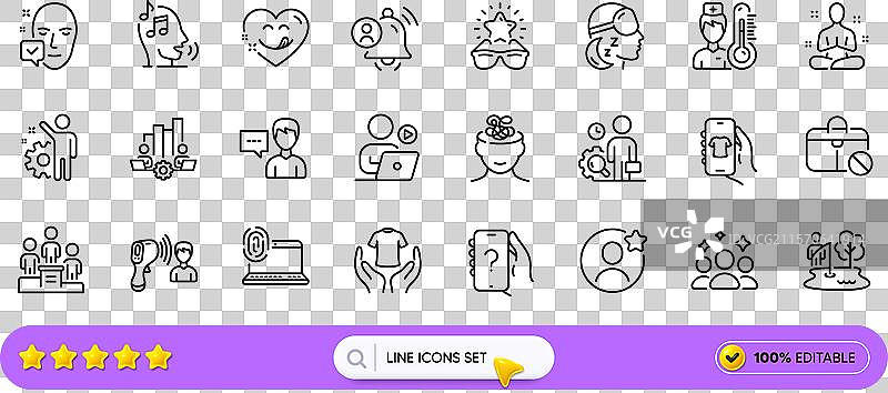 温度计团队合作图表和最佳眼镜系列图片素材