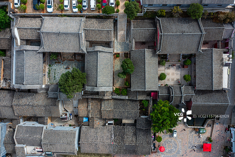 云南省曲靖市会泽县娜姑镇白雾村云南会馆片区古建筑群图片素材