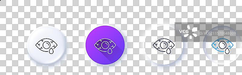 结膜炎眼睛线条图标 眼科诊所标志图片素材