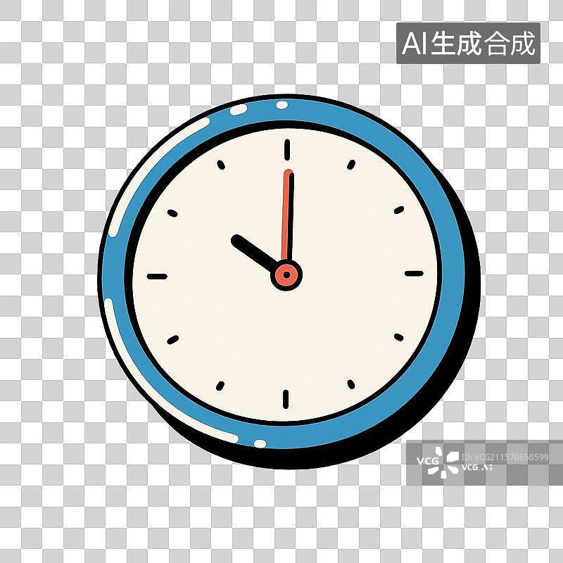 【AI数字艺术】漫画形式的圆形表图片素材