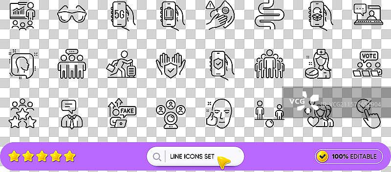 情侣肠道和朋友聊天线条图标图片素材