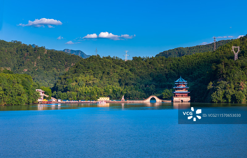 杭州市桐庐县富春江小三峡风光图片素材