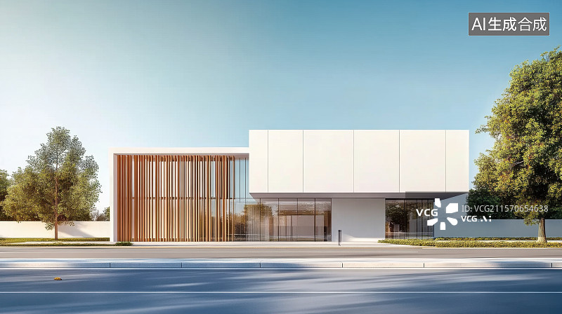 【AI数字艺术】现代极简高级感建筑地面汽车广告背景图图片素材