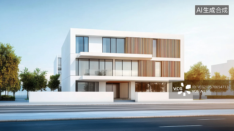 【AI数字艺术】现代极简高级感建筑地面汽车广告背景图图片素材