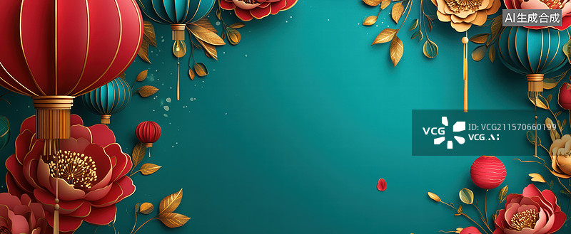 【AI数字艺术】节日装饰背景图图片素材