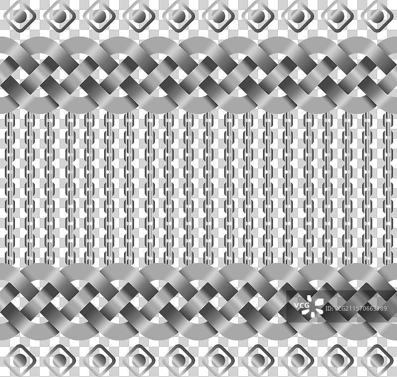 银色无缝链条图案装饰图片素材