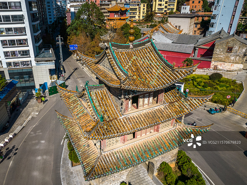 中国云南省红河州个旧市宝华门图片素材