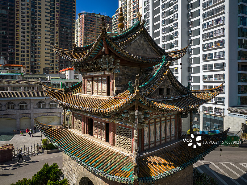 中国云南省红河州个旧市宝华门图片素材