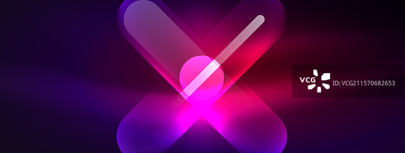 抽象设计闪烁着霓虹灯光图片素材