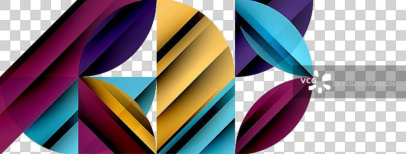 几何极简的圆形和圆形图案图片素材