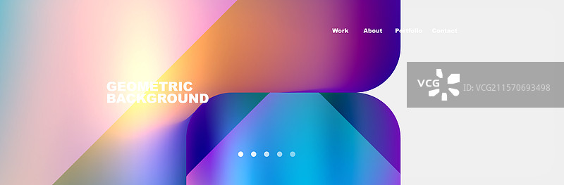 方形互联网网页设计模板图片素材