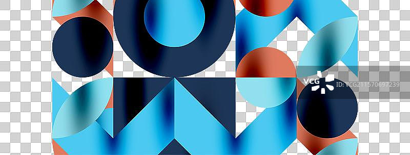 金属色圆圈，带有阴影和其他元素图片素材