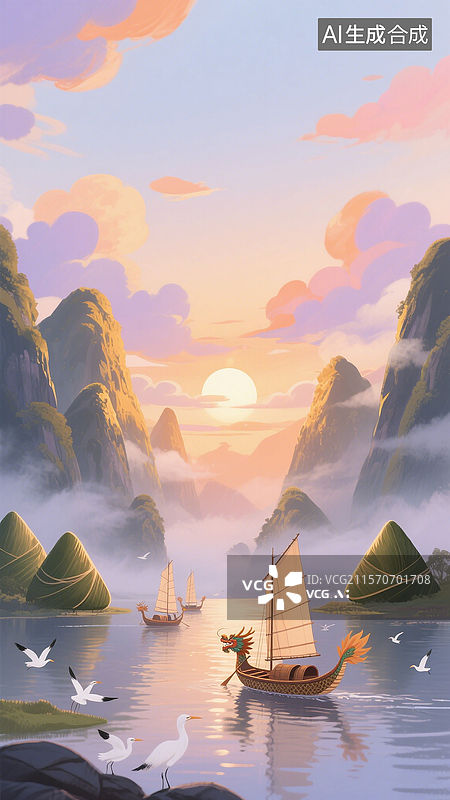 【AI数字艺术】端午安康图片素材