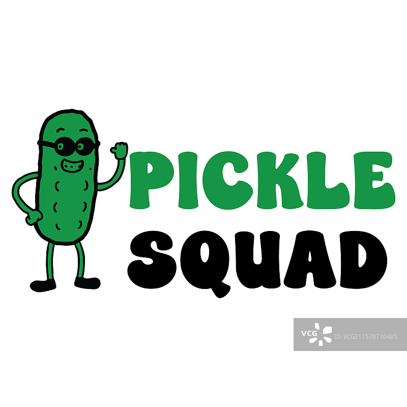 腌黄瓜女王T恤设计图片素材