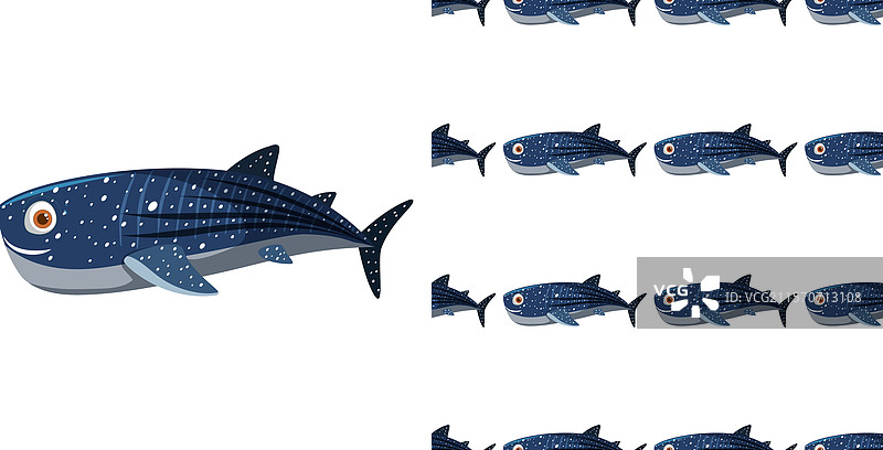 鲸鲨图案图片素材