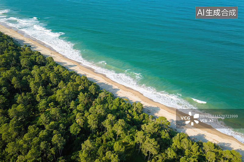 【AI数字艺术】海岸雨林美景图片素材