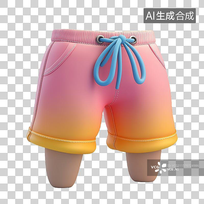 【AI数字艺术】渐变色短裤图片素材