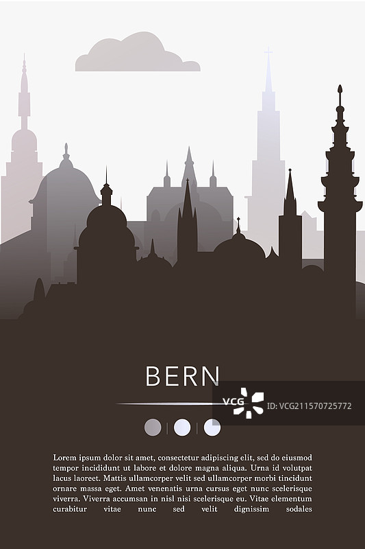 伯尔尼市网站展示前端模板图片素材