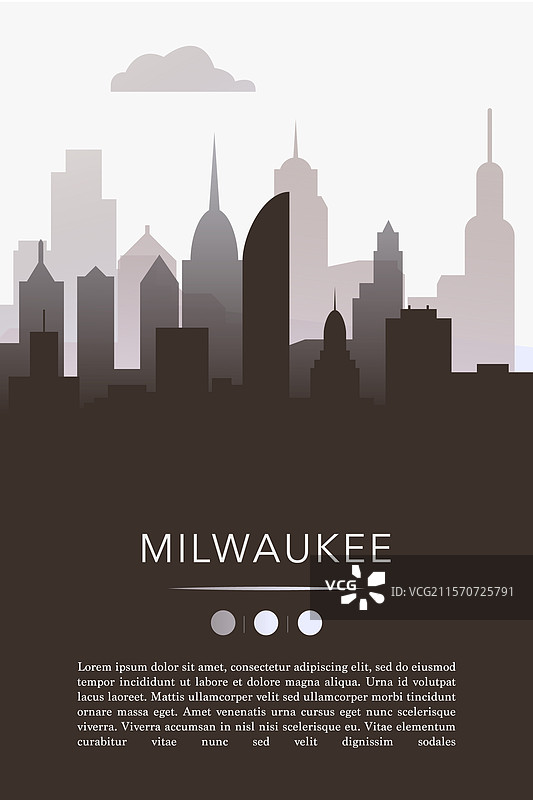 密尔沃基城市网站展示模板图片素材