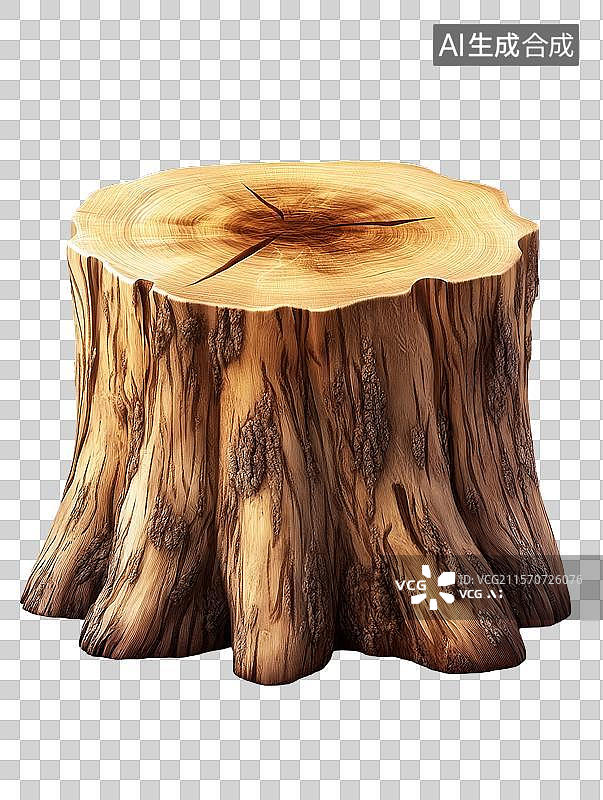 【AI数字艺术】树桩木纹特写图片素材