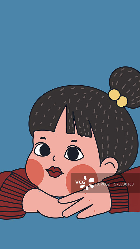 可可爱爱小女孩图片素材