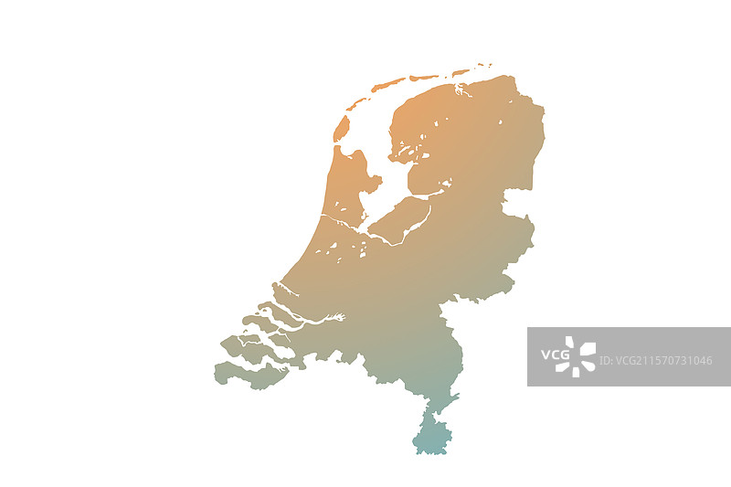 荷兰地图标志轮廓世界地图图片素材