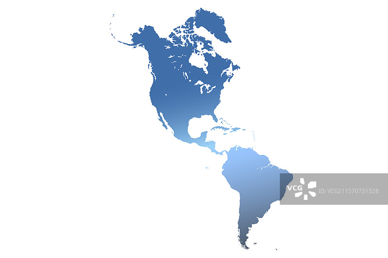 北美和南美地图标志轮廓图片素材