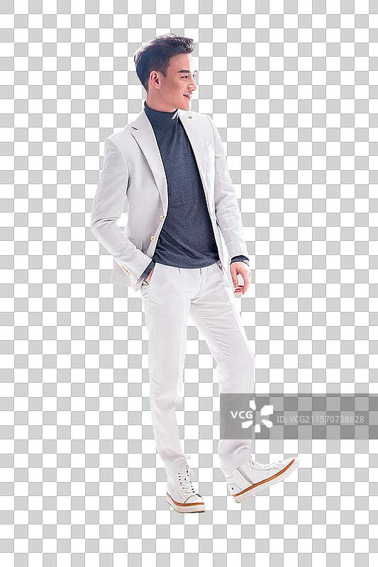 幸福甜蜜的新郎图片素材