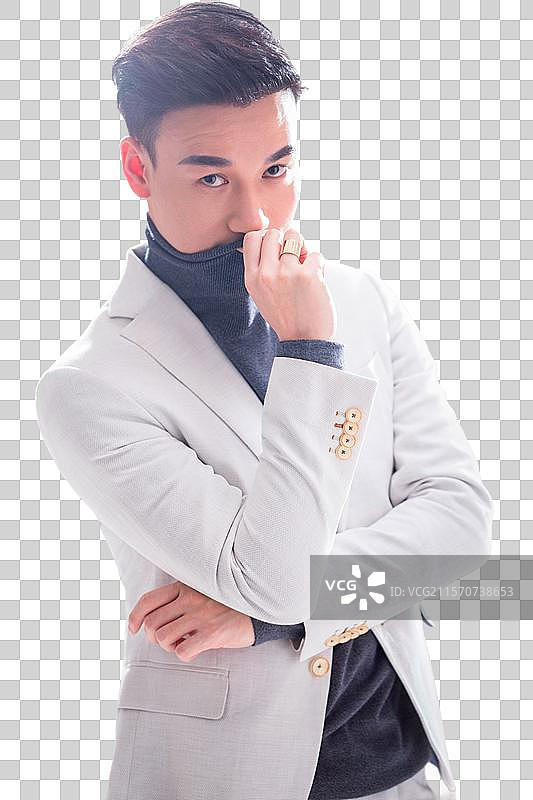 幸福甜蜜的新郎图片素材