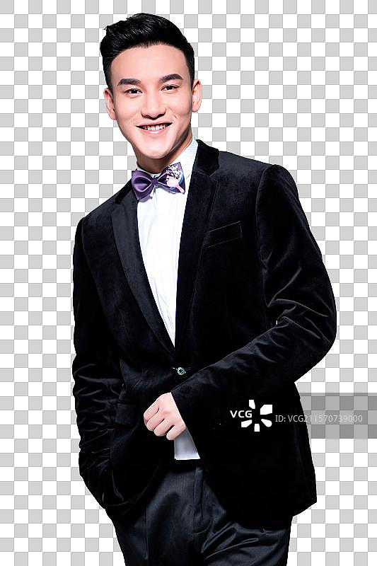 幸福甜蜜的新郎图片素材